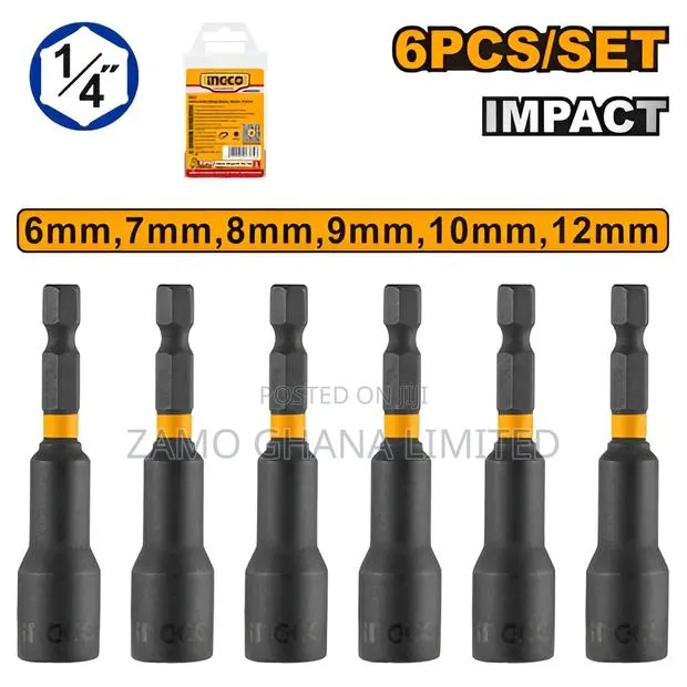 6 PCS Impact Magnetic Nut Set - Amn65061 · Photo 1