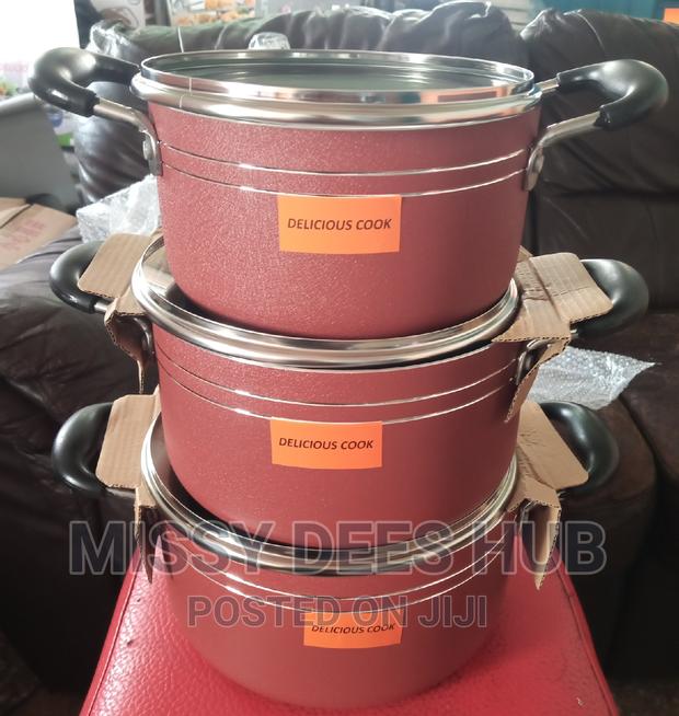 3pcs Delicious Cook Non-Stick Set ( Without Frying Pan) · Photo 6