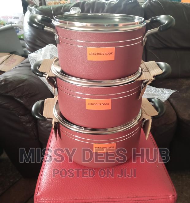 3pcs Delicious Cook Non-Stick Set ( Without Frying Pan) · Photo 4