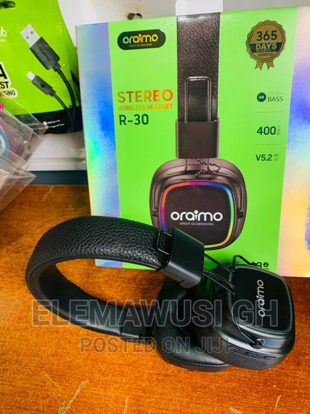Oraimo R 30 Stereo Headset With Bluetooth 5.1 RGB Lighting · Photo 1