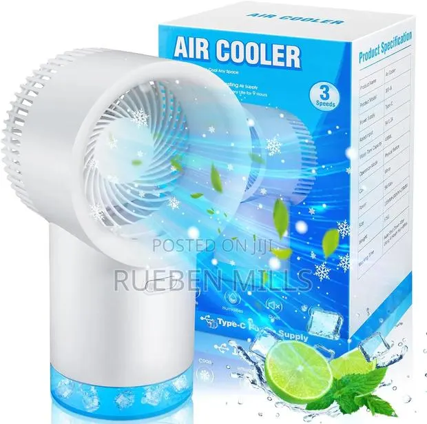 400ml Large Capacity Water Tank Air Cooler and Humidifier Table Fan · Photo 1