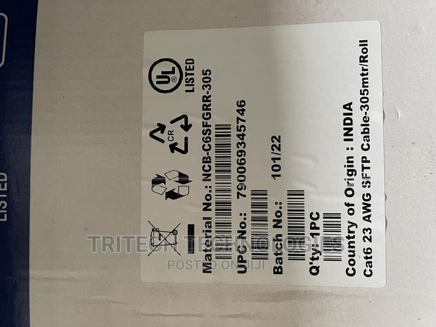 D-Link Cat6 SFTP 23 Awg PVC Outdoor Cable - 305m Grey Colour · Photo 2
