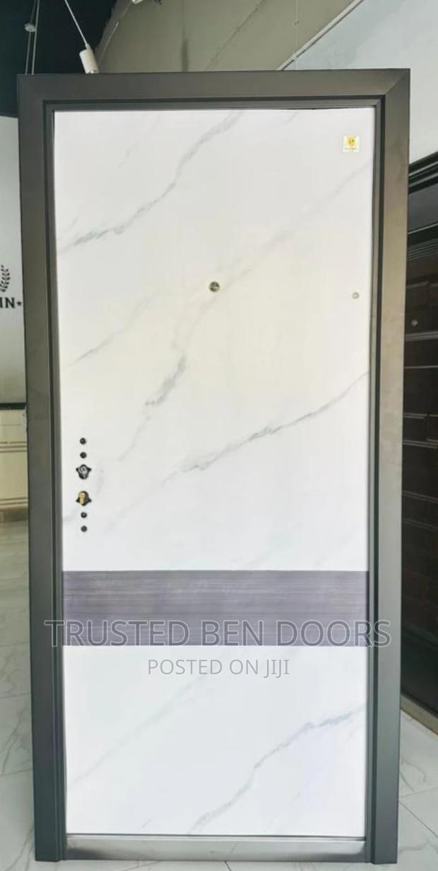 Paladin White Security Metal Door [Single+One And Half] · Photo 1