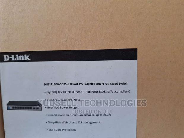 8-Port Gigabit Poe Smart Managed Switch
DGS-1100-08p · Photo 1