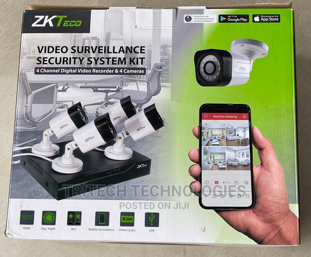 Zkteco 1mp (720P) 4ch Complete KIT With 500gb HDD · Photo 1