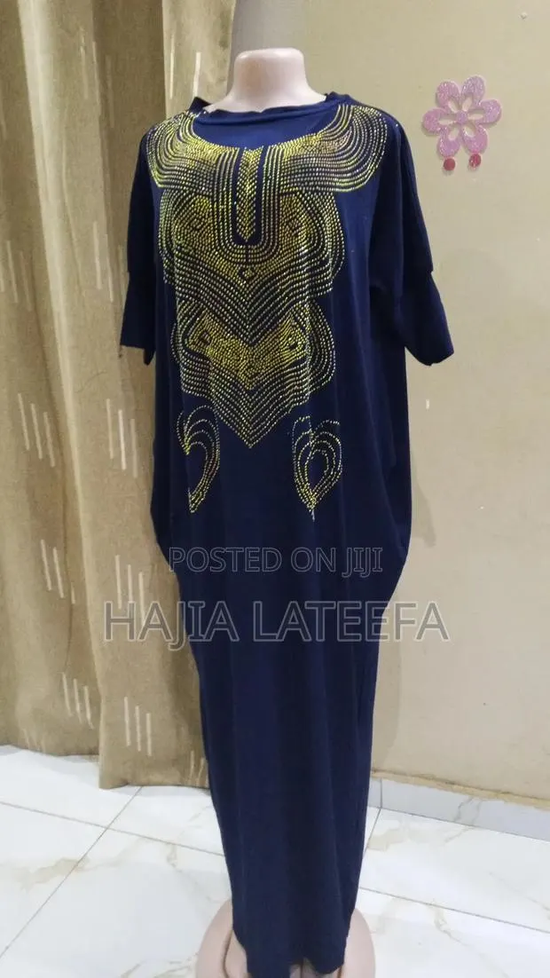 Stoned Lycra Boubou Gown