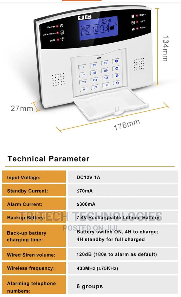 DY-GSM Wireless Alarm System Wifi DY-G30A (TUTA APP) · Photo 4