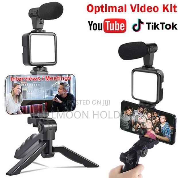 Phone Vlog Video Kit With Adjustable Tripod/ Stabilizer · Photo 2