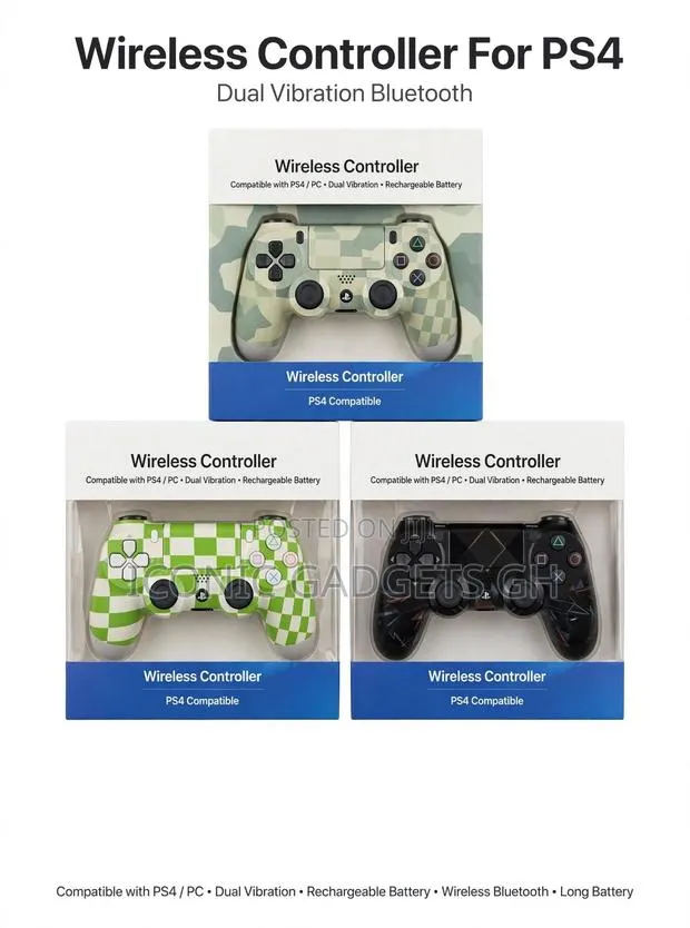 Wireless Controller for PS4 Dual Vibration Bluetooth · Photo 1