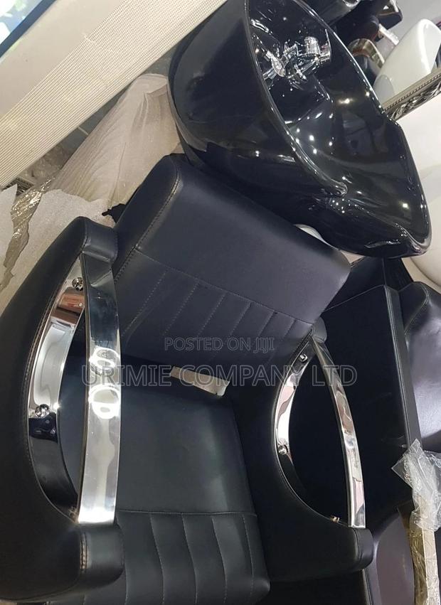 Silver Arm Solid Hair Washing Basin With Adjustable Seat · Photo 4