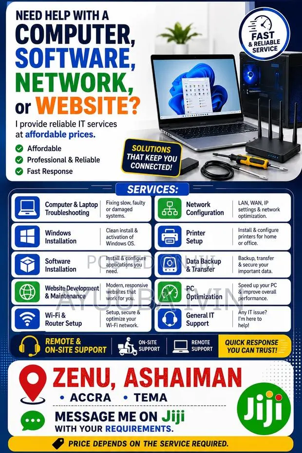 IT Support Services | Computer Help | Networking | Websites More · Photo 1