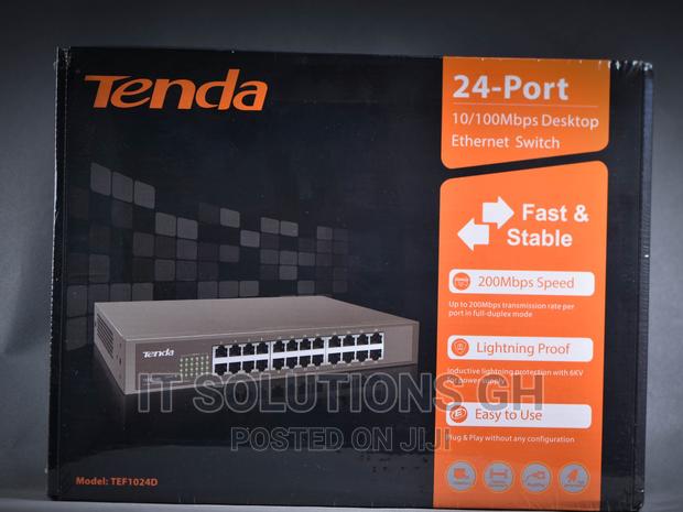 Tenda TEF1024D 24-Port 10/100 Unmanaged Switch Rack Mount · Photo 1