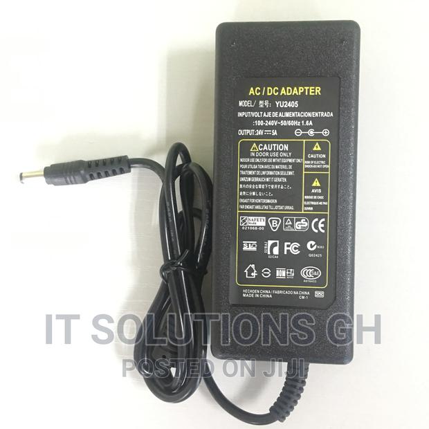 24V 5A AC/DC Desktop Power Supply Adapter Charger PSU 5amp T · Photo 1