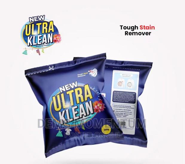 UltraKlean Washing Powder or Laundry Detergent Dual Purpose