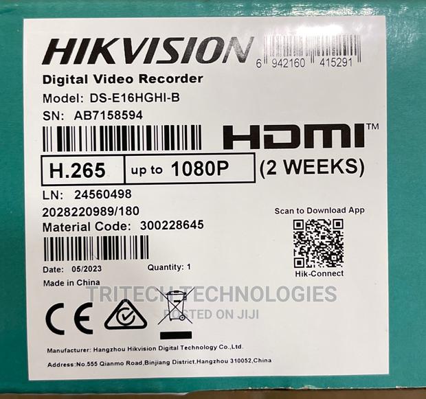 Hikvision Ds-e16hghi-b 16ch 1080P Edvr 1U H.265 With 1tb SSD · Photo 3