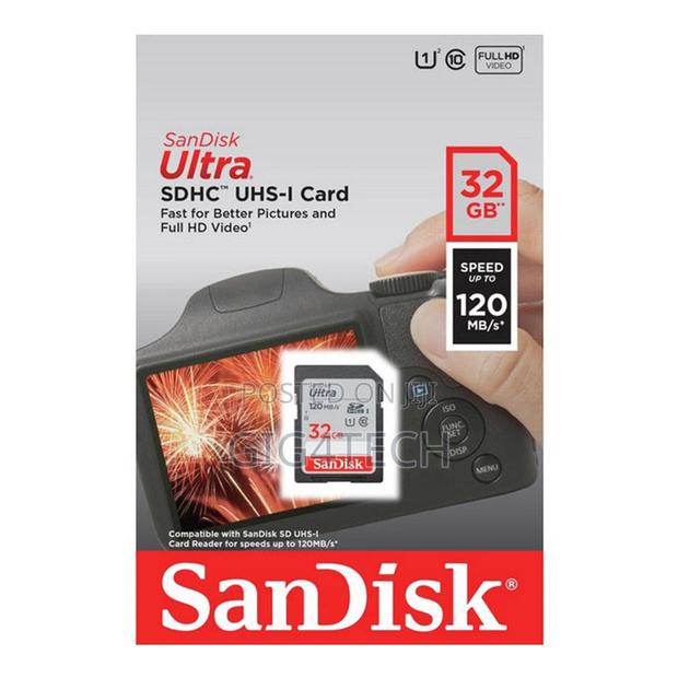 Sandisk Ultra 32gb 120mbps Sd Card · Photo 1