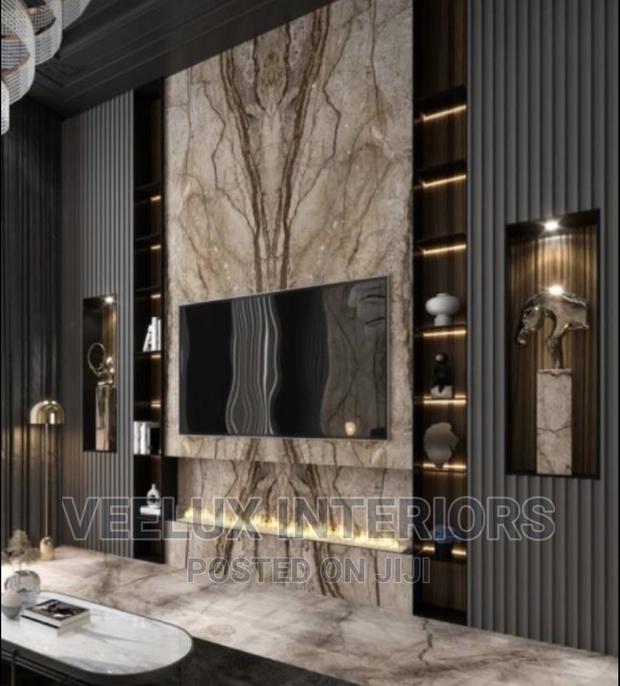 Full Wall Tv Unit Modern Fire Design · Photo 1