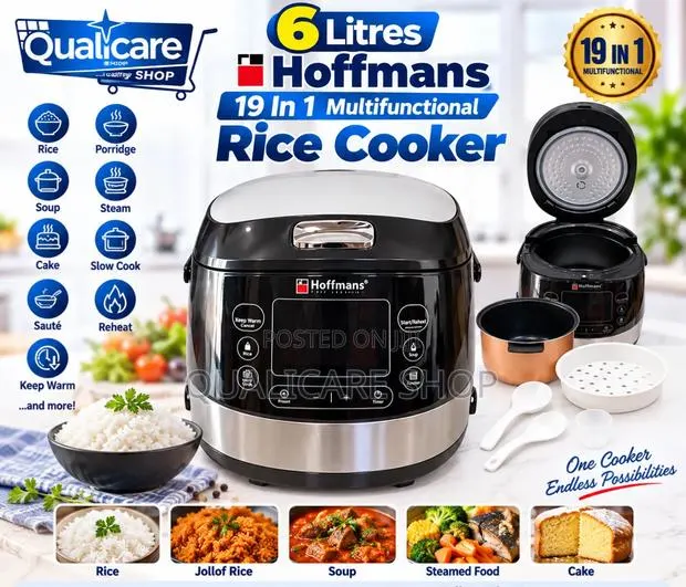6Litres Hoffmans 19 in 1 Multifunctional Rice Cooker · Photo 1