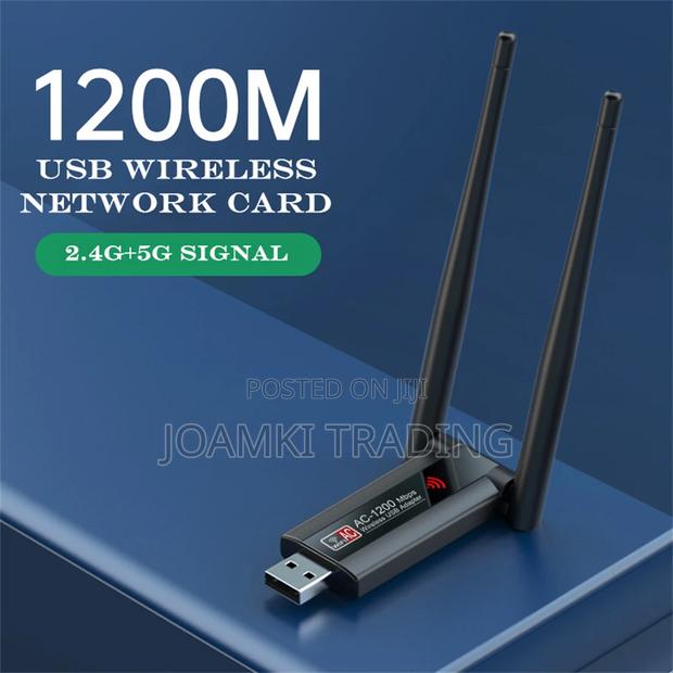 1200mps Dual-Band Usb Wifi Adapter, Network Card 4 Computer · Photo 1
