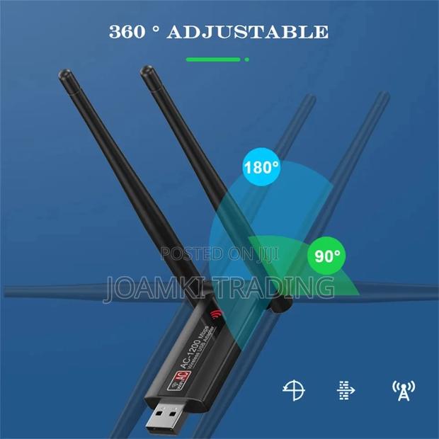 1200mps Dual-Band Usb Wifi Adapter, Network Card 4 Computer · Photo 3