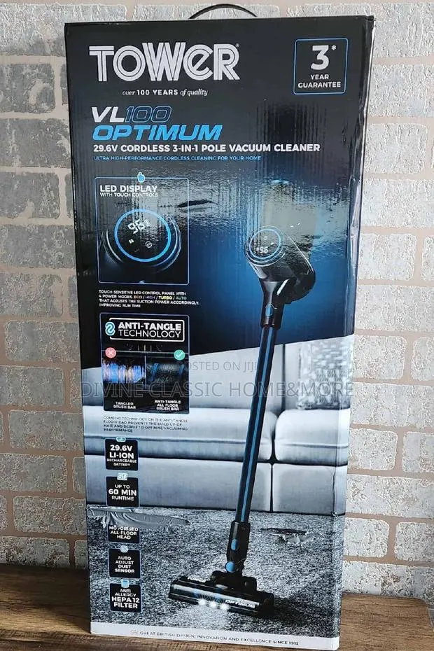 Tower Optimum Cordless 3-in-1 Vacuum Cleaner With 60min Runtime · Photo 1