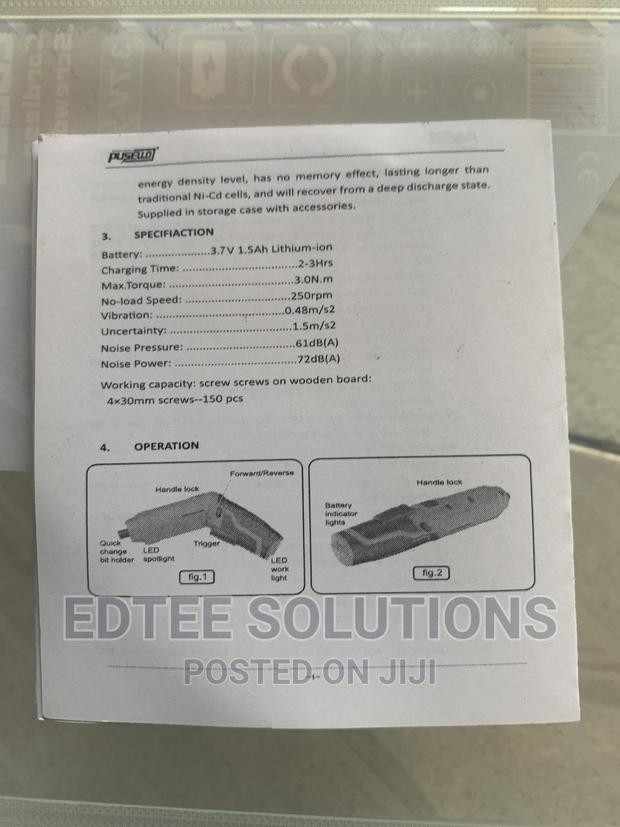 3.7v Pusello Cordless Screwdriver · Photo 4