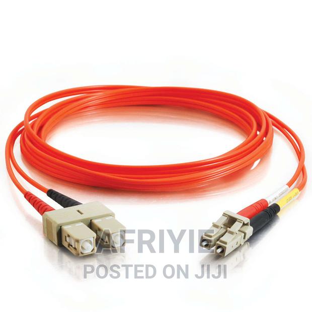 LC-SC Duplex Multimode Fiber Optic Cable · Photo 1