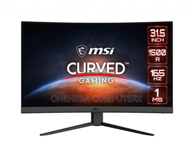 Msi 32” FHD Curved Gaming Monitor 165hz 1ms · Photo 1