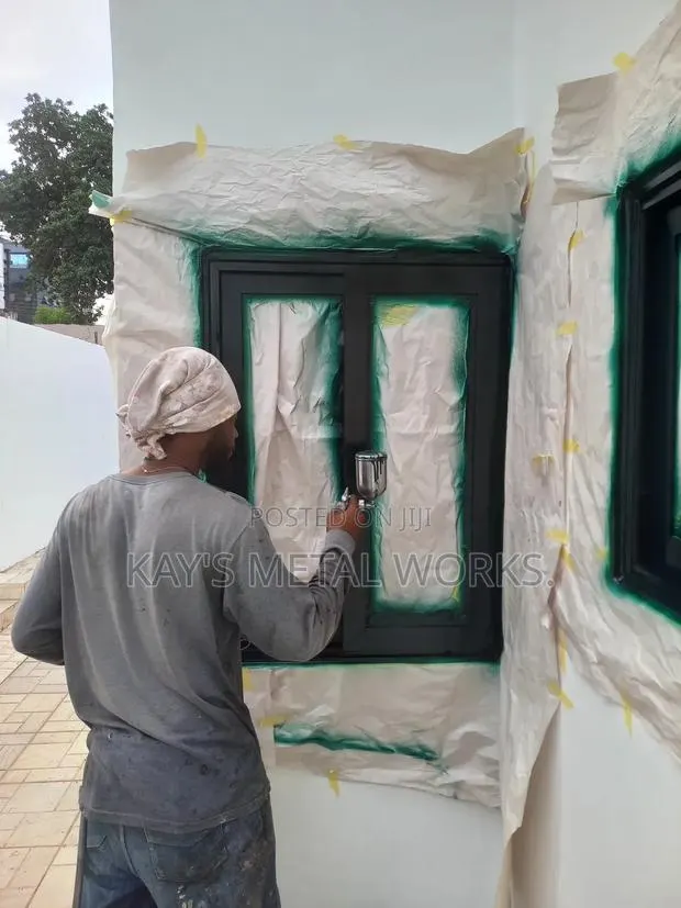Window Frame Spraying. · Photo 1