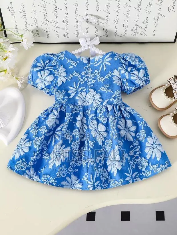 Blue Blossom Baby Dress. 6-9Months · Photo 3