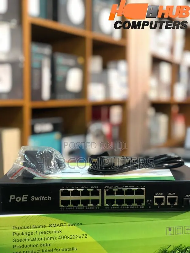 Generic Standard 16 Port Gigabit Poe Switch + 2 Uplink + 1 SFP Port · Photo 1