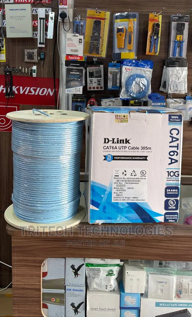 D-Link Cat6a Cable 305m Utp Pure 10g Copper (Ncb-C6ublur) · Photo 1