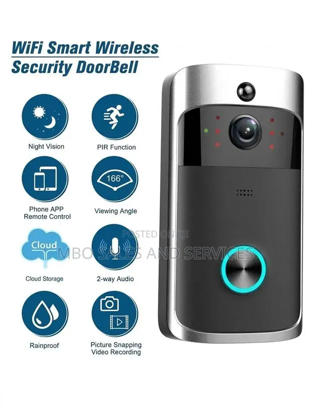 WiFi Smart Wireless Security Doorbell Camera – 166° Ultra-Wide Angle · Photo 1