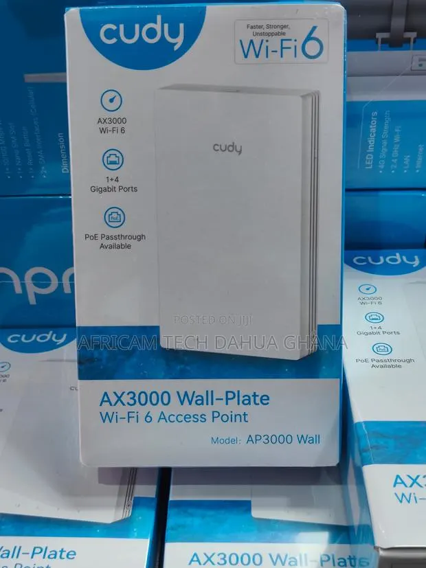 Cudy Ax3000 Wall-Plate Wi-Fi 6 Access Point · Photo 1