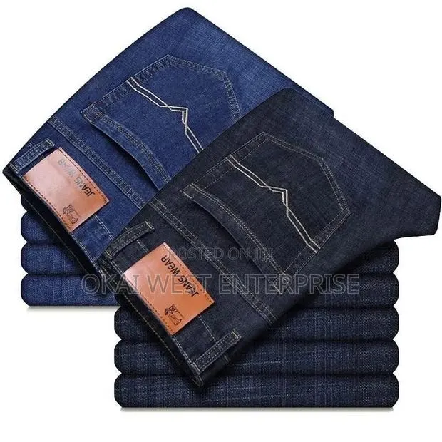 Summer Men's Straight Loose Fit Casual Jeans Trousers · Photo 1