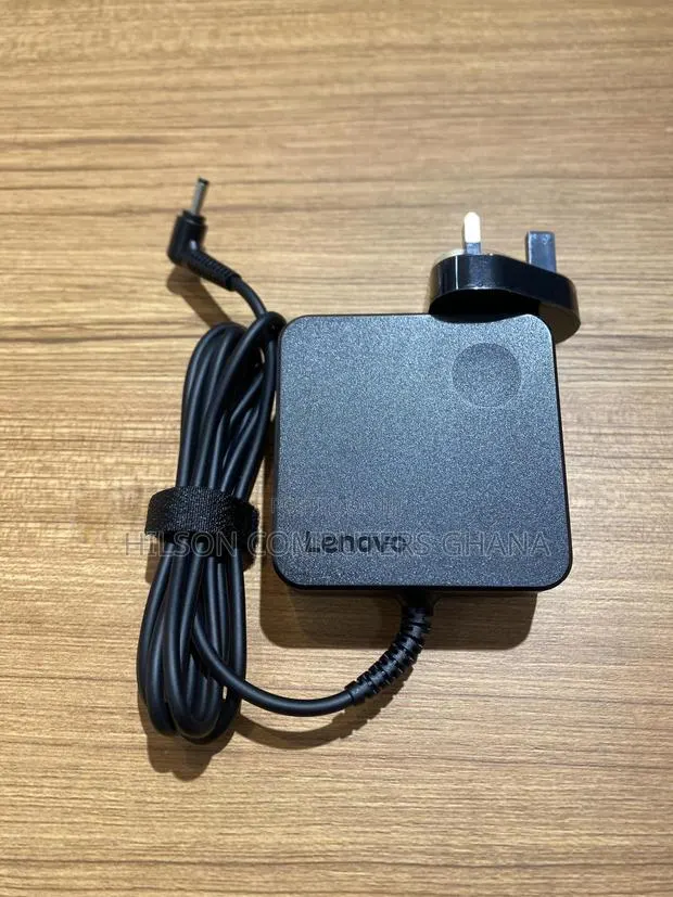 Lenovo 45w Laptop Charger - Round Tip Ac Wall Adapter, Black · Photo 1