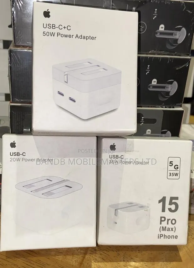 Original Apple USB-C Power Adapter 20W, 35W 50W Dual USB-C Charger · Photo 1