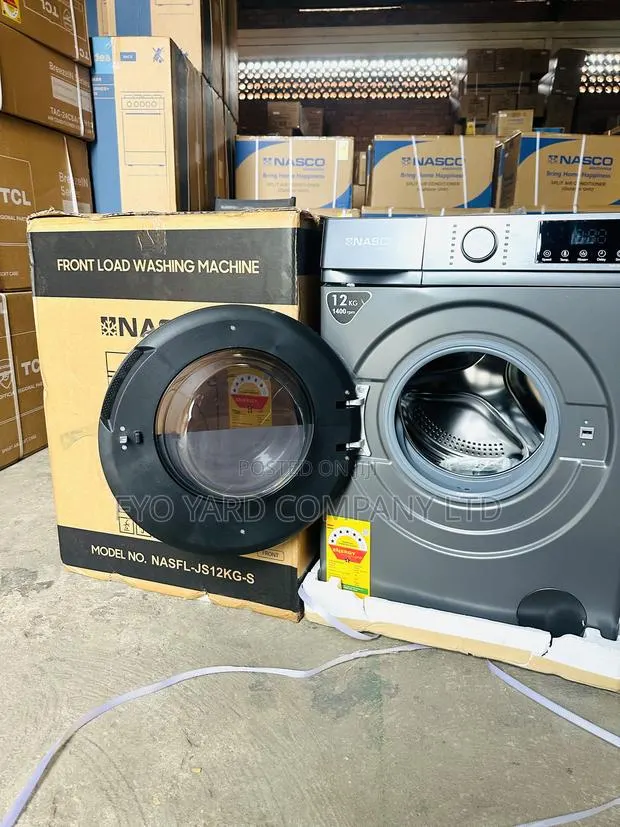 Full Automatic Nasco Front Load 12kg Inverter Type Washing Machine · Photo 1