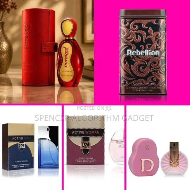 Chris Adams/ Active Woman Man/Dreamz Pink/Rebellion/Pure Red Perfume · Photo 1