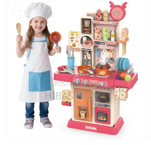 Spray Mist Kitchen Kids Play Kitchen With Sound Light Accessories · Photo 1