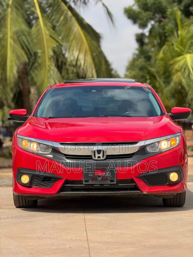 Honda Civic EX Sedan 2018 Red · Photo 1