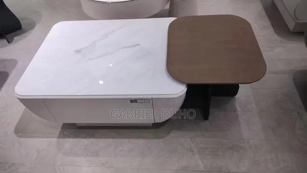 2 in 1 Marble Center Table With Drawer · Photo 1