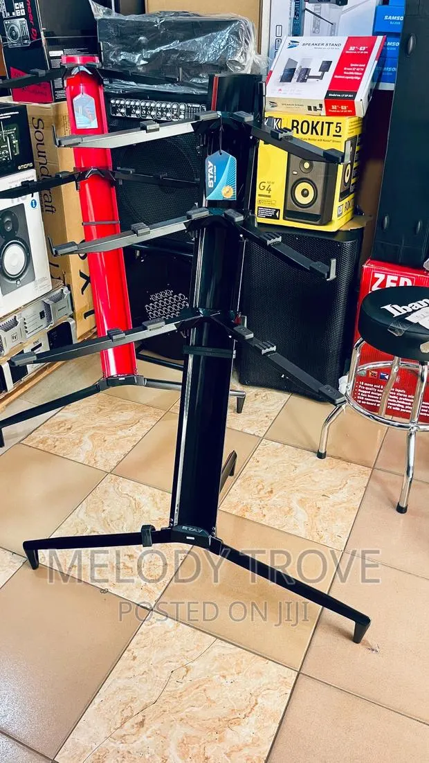 Stay Tower 1300/03 Three Tier Keyboard Stand – 127 Black · Photo 1