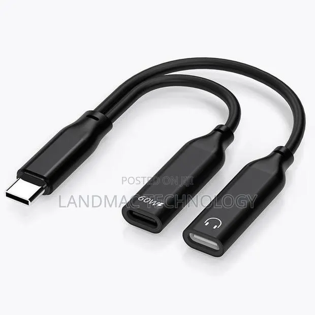 2-in-1 USB-C Earphone + Charging Adapter for 3.5mm · Photo 1