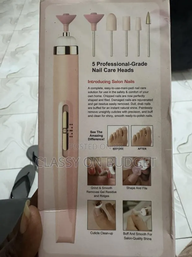 Rechargeable Personal Nail Care- Pedicure/Manicure Tools Set Nail File · Photo 1