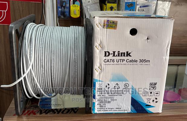 D-Link Cat-6 Utp Cable Roll 305 Meter - Networking Cable · Photo 5