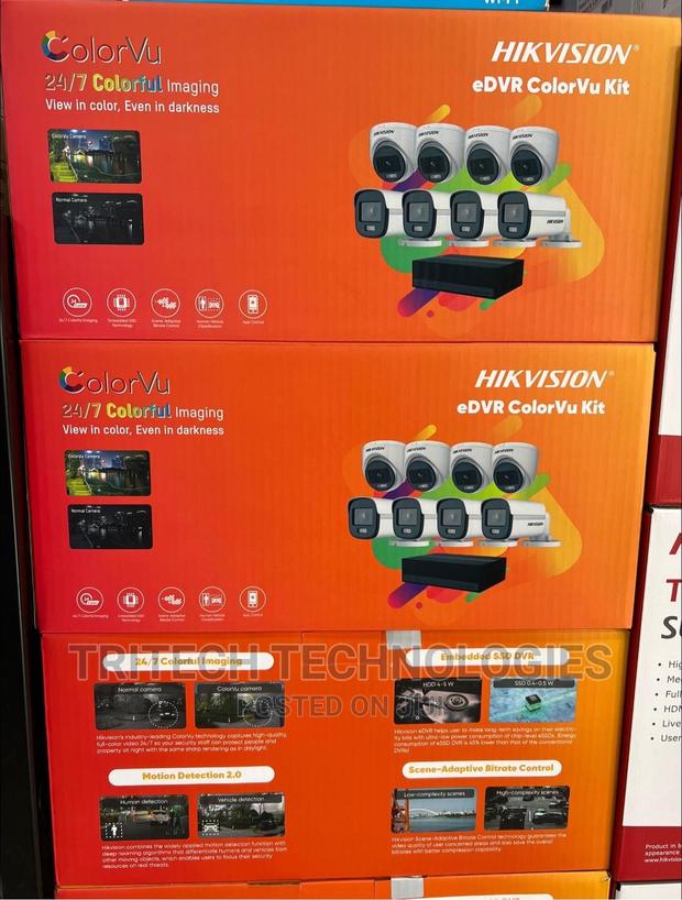 HIKVISION EDVR 8CH Complete Kit Full Color With SSD 512GB · Photo 1
