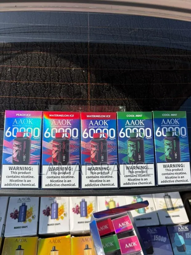 60k Puffs Aaok Vape (Free Delivery in Accra) · Photo 1