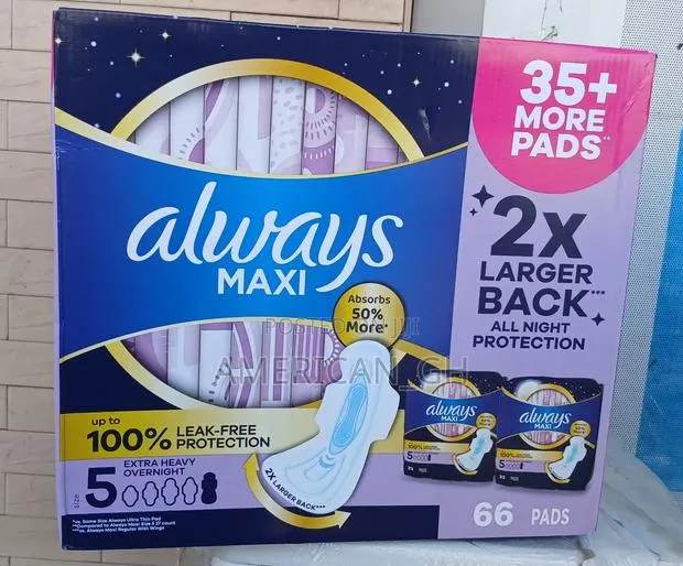 Always Maxi Overnight - Extra Heavy - 66 Count · Photo 1