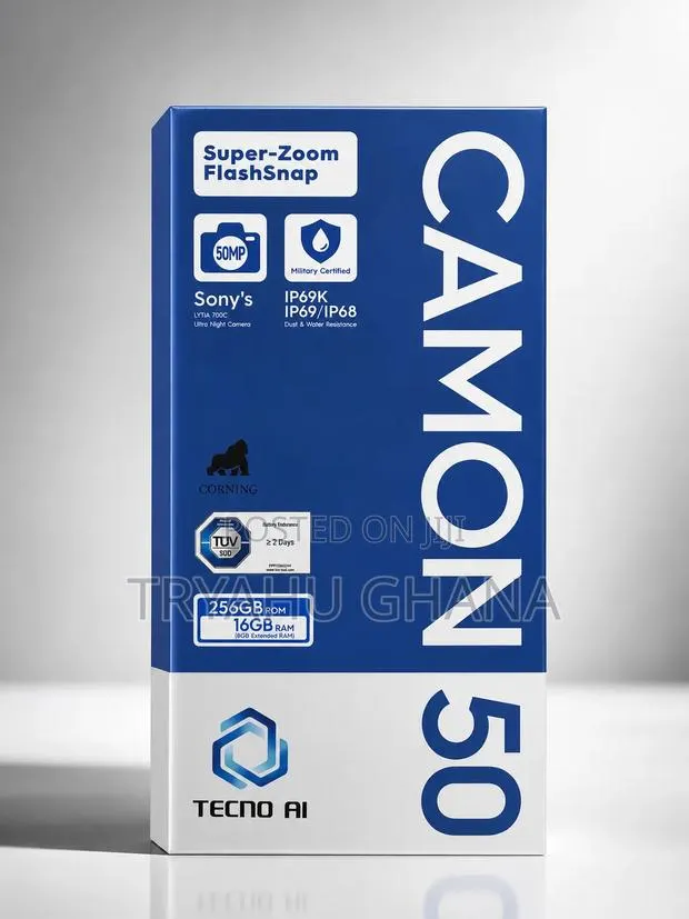 New Tecno Camon 50 256 GB Black · Photo 1